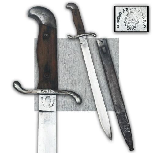 Rarissime & Superbe Glaive / Baionnette De L'argentine, Au Meme N°, Mod.1909, Xx, Original, Militarie #41