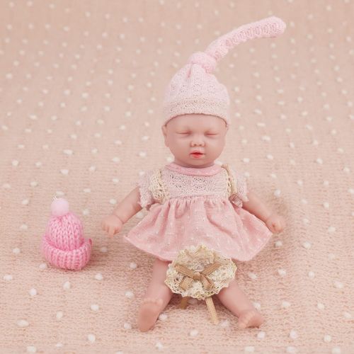 KGABERY-Mini Whole Body Silicone Reborn Baby Royal Doll Handmade Soft For Kids Girl