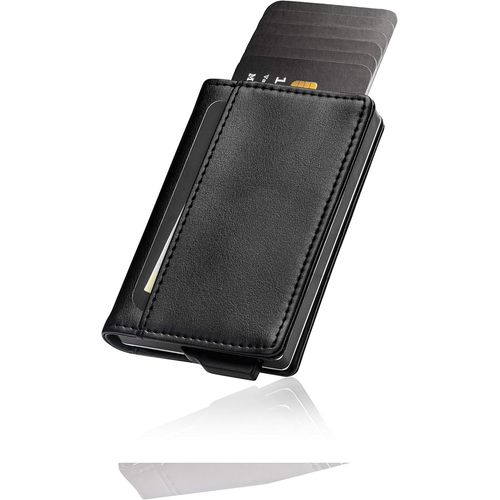 KGABERY-Wallet-Luxury Card Case-Genuine Leather,Black,Classic