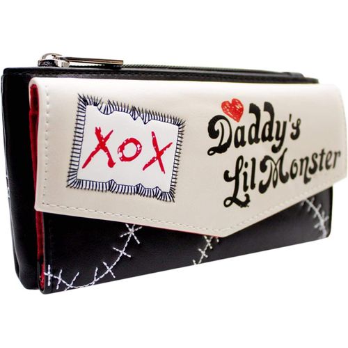 KGABERY-Squad Harley Quinn Daddy'S Lil Monster Xox Coin Purse And Cards Cream,Cream,One Size,Clutch,Cream,One Size,Clutch,Cream,Clutch