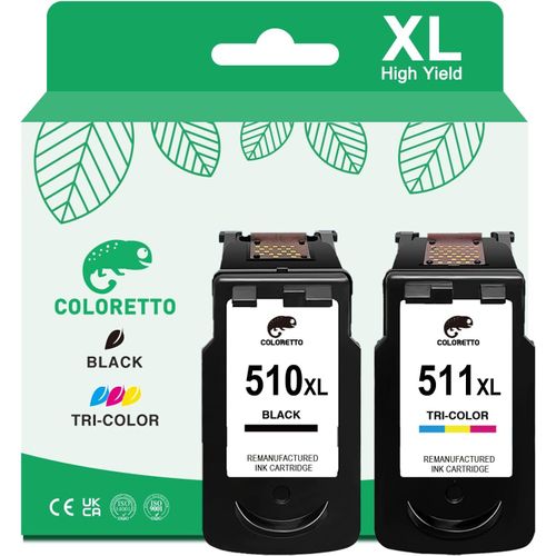KGABERY-Pg-510Xl Cl-511Xl Remanufactured Ink Cartridges For Canon 510 511 Pixma Mp490 Mp495 Mp230 Mp240 Mp250 Mp260 Mp270 Mp280 Mx320 Mx330 Mx340 Mx350 Mx410 Mx420 Ip2700 Printer