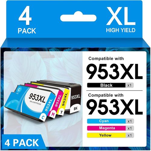 KGABERY-953Xl Compatible Ink Cartridge For Hp 953 Xl For Hp Officejet Pro 8720 7720 7740 8710 8725 8715 8728 7730 8718 8730 8218 8210 8740 (4-Pack)
