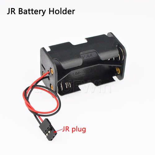 Boîte De Batterie Jr - Boîtier D'alimentation Récepteur Avec Support De Batterie Aa, Interrupteur Marche/Arrêt, Prise Futaba, Jr, Jst, Avion Rc, Voiture, Bateau, Bricolage
