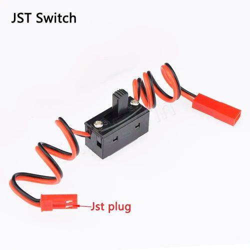 Commutateur Jst - Boîtier D'alimentation Récepteur Avec Support De Batterie Aa, Interrupteur Marche/Arrêt, Prise Futaba, Jr, Jst, Avion Rc, Voiture, Bateau, Bricolage