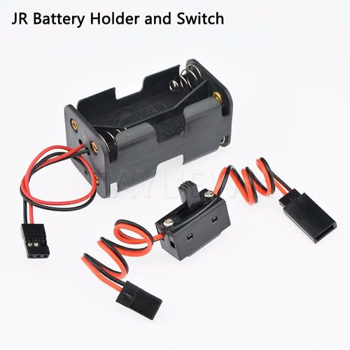 Boîte Et Commutation Jr - Boîtier D'alimentation Récepteur Avec Support De Batterie Aa, Interrupteur Marche/Arrêt, Prise Futaba, Jr, Jst, Avion Rc, Voiture, Bateau, Bricolage