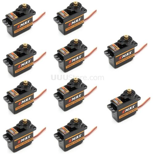 EMAX ES08MA ES08MAII ? Mini engrenage métallique 12g, Servo analogique pour loisirs Rc voiture bateau hélicoptère avion Robot Rc, livraison gratuite
