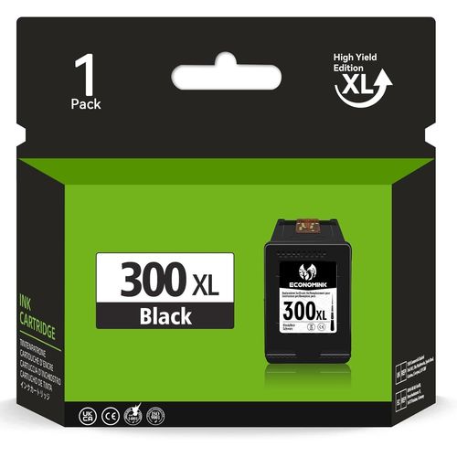 KGABERY-300Xl Remanufactured Ink Cartridge For Hp 300 Xl Black For Deskjet F4280 F4580 F2480 F2400 F2420 F4500 Photosmart C4680 C4780 Envy 120 100 114 110 Printer (1-Pack)