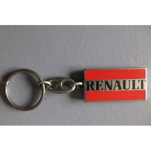 Ancien + Porte Clé Publicité Renault Logo Et Rouge