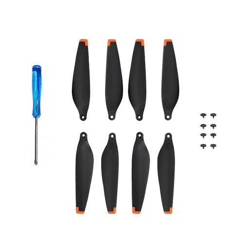 Paires Orange 2 - Hélice De Remplacement Pour Dji Mini 3 Pro,Hélices De Drone Légères, Kit De Capuchons De Moteur-Générique