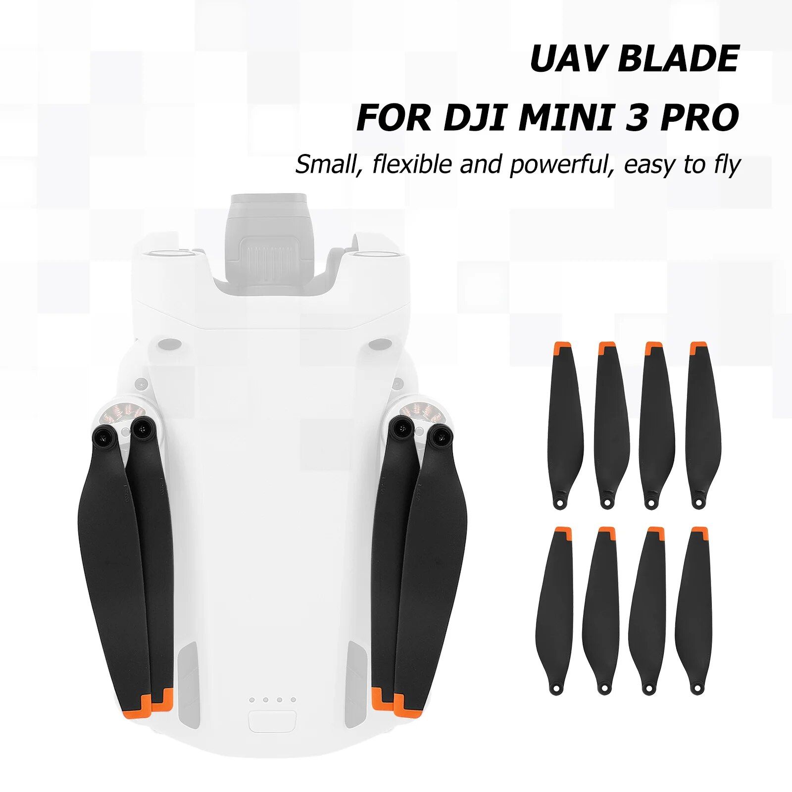 4 Paires Jaune Blanc - Hlice De Remplacement Pour Dji Mini ... - 3