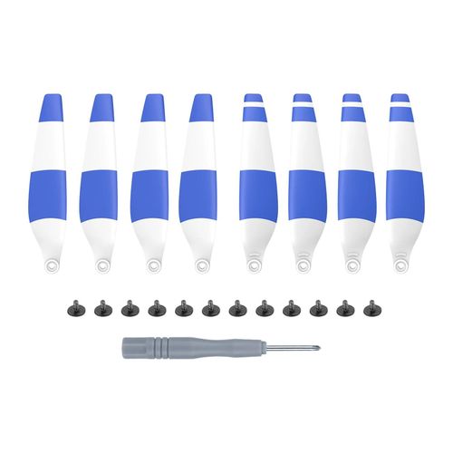 4 Paires Bleu Blanc - Hélice De Remplacement Pour Dji Mini 3 Pro,Hélices De Drone Légères, Kit De Capuchons De Moteur-Générique