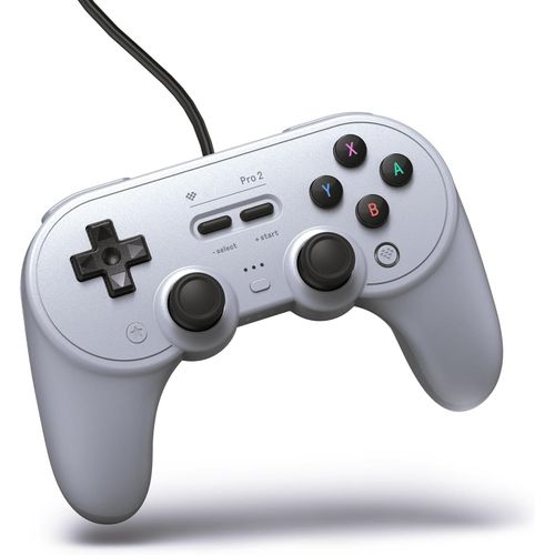 Anwxai-Retro-Bit Pro 2 Manette Filaire Usb Pour Nintendo Switch,Pc,Android,Steam & Raspberry Pi (Grey Edition)