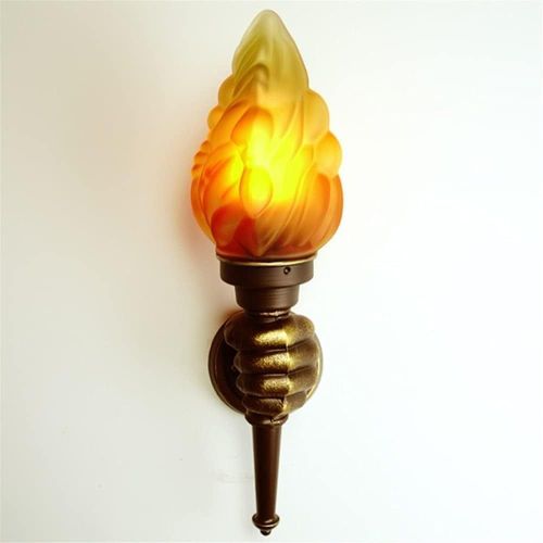 Anwxai-Applique Murale Torche Led,Appliques Murales De Décoration Intérieure,Abat-Jour En Verre Effet Flamme,Éclairage Mural,Spot Mural Pour Porche,Couloir,Jardin,Cour,Couloir,Luminaire,M