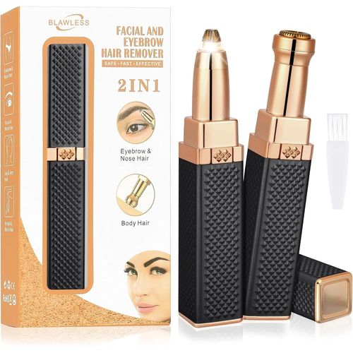 Yemaesre-Pilateur Vi Pour Femmes,2 En 1tondeuse Vi Sourcils Rasoir Vi Femme, Usb Rechargeable,Rasoir Femme Electrique,Pour L'épilation Du Vi Des Lèvres Et Du Corps,Noir