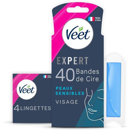 Yemaesre-Expert - 40 Bandes De Cire Froide Vi - Peaux Sensibles - Finition Parfaite - Epilation Longue Durée 