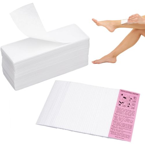 Yemaesre-Bande De Cire Epilation Bandes De Cire 200 Pièces Bande De Cire Épilatoire Papier Non-Tissés Pour Cire C Et Pâte À Sucre Bande Cire Épilation Pour L'épilation Du Corps, Jambes Et Vi