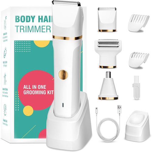 Yemaesre-Rasoir Electrique Femme, 3 En 1 Tondeuse Femme Intime, Wet& Y Tondeuse Bikini Femme Pour Vi , Bras, Jambes, Aisselles, Ipx7 Étanche Rasoir Femme Electrique, Usb Rechargeable Tondeuse Maillot