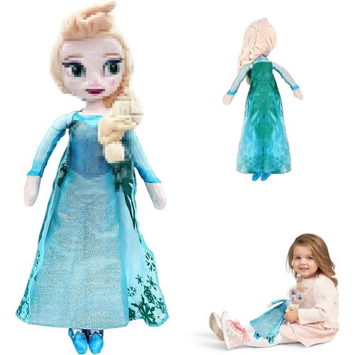 YEMAESRE-Peluche Elsa, 40Cm Elsa Poupée Peluches, Mignonne Poupée, Neige Jouets En Peluch, Frozen Elsa Poupée, Reine Poupée Peluches, Frozen Elsa Jouets En Poupée, Pour Fête D'Anniversaire Enfants