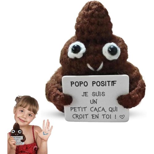 YEMAESRE-Caca Positif, Peluche Caca, Surpr Insolite Gadget, Surpr Insolite Gadget Rigolo Et Créatifs Pour Homme, Femme Ado Enfant Cadeaux D'Anniversaire Utile Rigolo Et Créatifs
