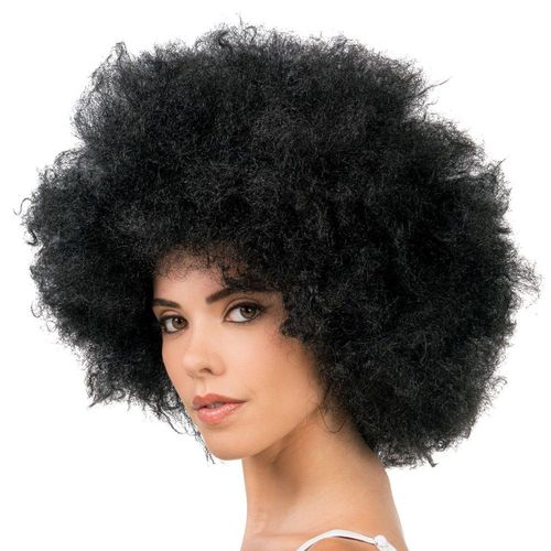 Perruque Afro Jackson Cheveux Crépus Noir Adulte