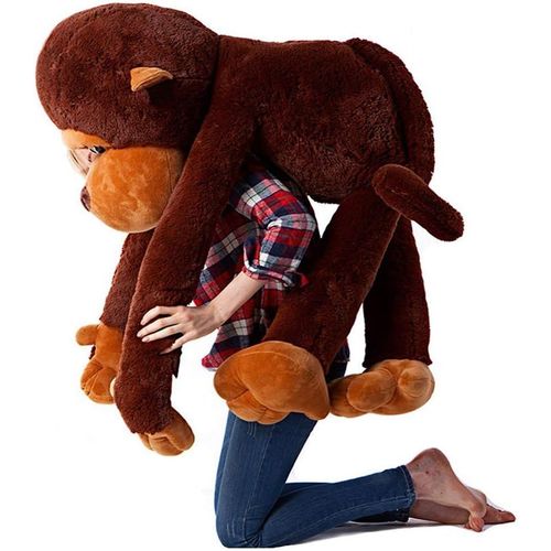 YEMAESRE-Géant En Peluche Singe Animal Jouets Cuddle Orang-Outan Pour Girfriends Enfant, 51 Inches
