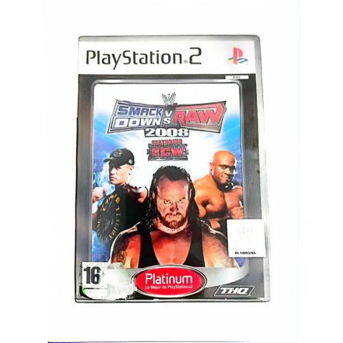 Wwe Smackdown Vs Raw 2008 Featuring Ecw ¿ Jeu De Catch Sur Ps2 ¿ Version Platinum ¿ Audio Multilingue ¿ Pal ¿ Vendu Par Blaspo Fr