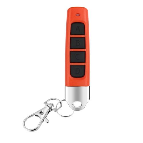Télécommande multifonctionnelle pour portail de garage, code de clonage en plastique, contrôleur de copie, batterie 62, 4 prédire, 433MHz--1pc Red