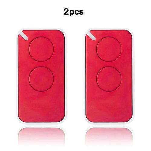Télécommande NICE INTI 2 433,92 MHz à code tournant NICE ERA INTI 2 1 ONE ON2E Télécommande de porte de garage Émetteur d'ouverture de portail--2pcs Red