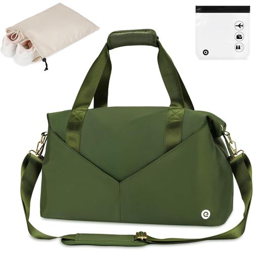 YEMAESRE-Pour Easyjet Airlines, 45 X 36 X 20 Objets Personnels, Sac De Voyage, Sac De Voyage, Bagage À Main Sous Le Siège, Avec Sac De Taille Quart Approuvé Par La Tsa Et Sac À Chaussures (Vert)