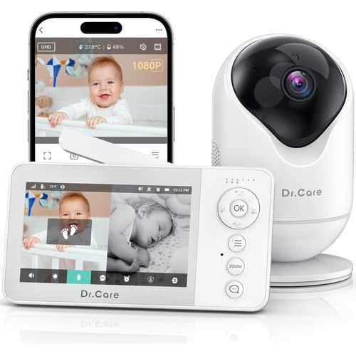 Yemaesre-Vistaview Lite Rb Smart Wlan Babyphone Camera Et App, 1080p Camera Bebe, 4¿ 720p Écran Divisé, Alertes De Mouvement, Vision Nocturne Hd, Parler À Deux, Multi-Utilisateur, Triple Sécurité