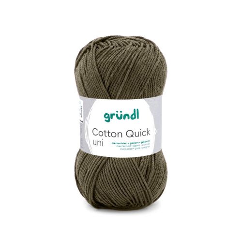 Fil À Tricoter Cotton Quick Uni - Gründl - Ppsc - Certifié Oeko-Tex. Color : 168 Vert