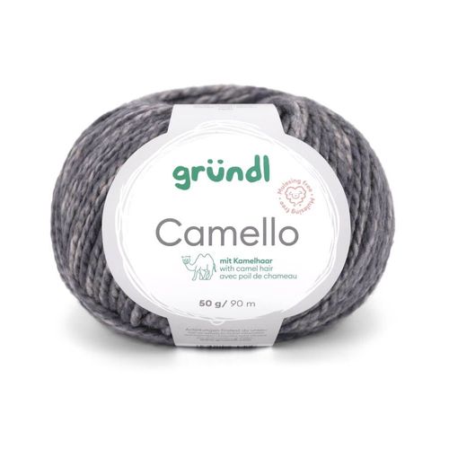 Pelote De Laine Mérinos Et Chameau Camello De Gründl ¿ Fil Naturel Doux Et Thermorégulateur. Color : 07 Noir