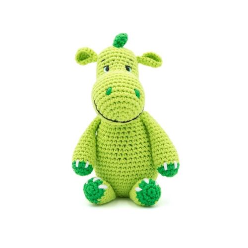 Kit De Crochet Gründl Dieter Le Dino ¿ Créez Votre Dinosaure Au Crochet Facilement Taille : 18 À 20 Cm (Selon La Tension Du Fil Et Votre Main). Color : Vert