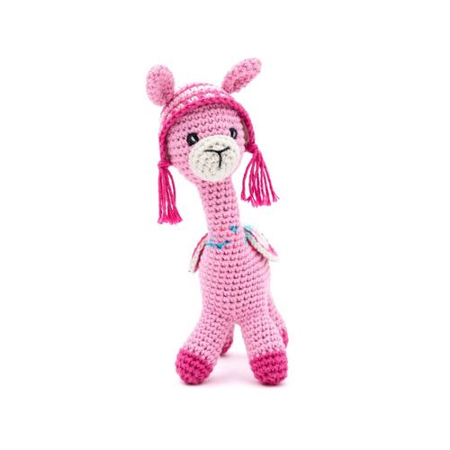Kit De Crochet Gründl Lydia Le Lama ¿ Réalisez Facilement Votre Adorable Lama En Coton Taille : 20 Cm. Color : Rose