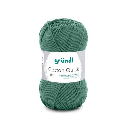 Fil À Tricoter Cotton Quick Uni - Gründl - Ppsc - Certifié Oeko-Tex. Color : 167 Vert