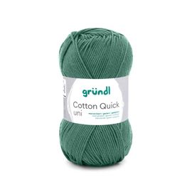 Fil À Tricoter Cotton Quick Uni - Gründl - Ppsc - Certifié Oeko-Tex. Color : 167 Vert