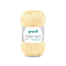 Fil À Tricoter Cotton Quick Uni - Gründl - Ppsc - Certifié Oeko-Tex. Color : 152 Jaune