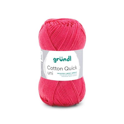 Fil À Tricoter Cotton Quick Uni - Gründl - Ppsc - Certifié Oeko-Tex. Color : 157 Rose