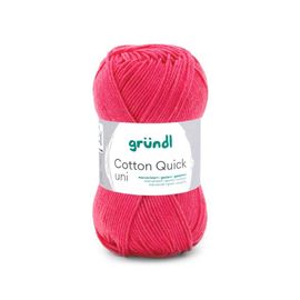 Fil À Tricoter Cotton Quick Uni - Gründl - Ppsc - Certifié Oeko-Tex. Color : 157 Rose