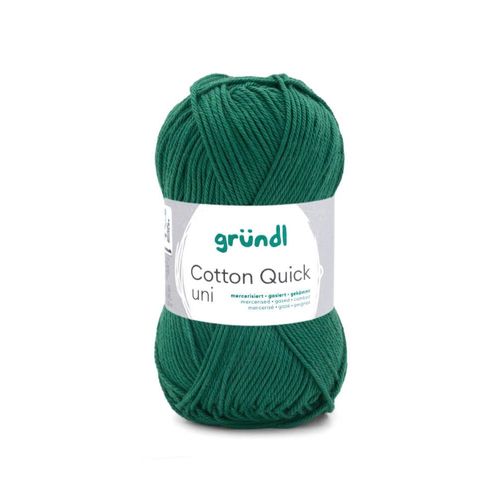 Fil À Tricoter Cotton Quick Uni - Gründl - Ppsc - Certifié Oeko-Tex. Color : 169 Vert