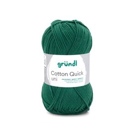 Fil À Tricoter Cotton Quick Uni - Gründl - Ppsc - Certifié Oeko-Tex. Color : 169 Vert