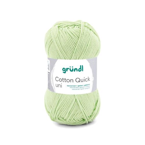 Fil À Tricoter Cotton Quick Uni - Gründl - Ppsc - Certifié Oeko-Tex. Color : 164 Vert