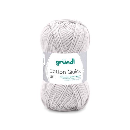 Fil À Tricoter Cotton Quick Uni - Gründl - Ppsc - Certifié Oeko-Tex. Color : 150 Gris