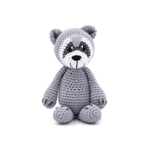 Kit De Crochet Gründl ¿ Wilma Le Raton Laveur - Tout Inclus Pour Créer Une Peluche Adorable Taille : 15 À 18 Cm (Selon La Tension Du Fil Et Votre Main). Color : Gris