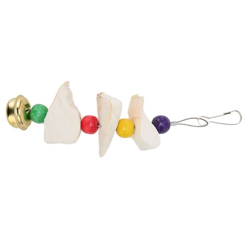 Jouets ¿¿ Macher Pour Oiseaux, Suppl¿¿Ment De Calcium Naturel Color¿¿, Jouet ¿¿ Macher Pour Perroquet, Os De Seiche Avec Clochette S