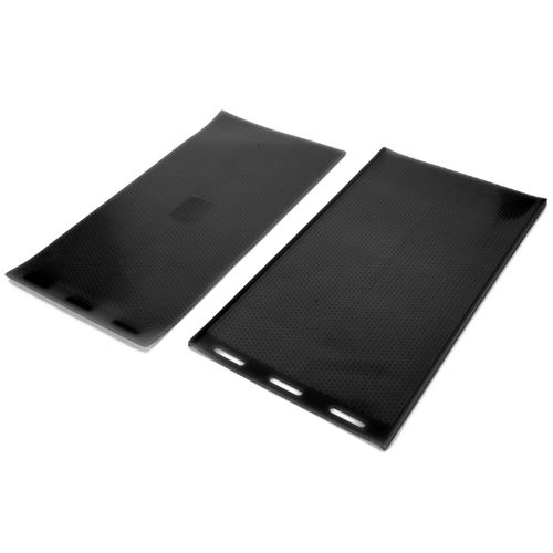 Lot De 2 Moules Flexibles En Caoutchouc Pour Feuilles De Cire D'abeille, Outil De Presse ¿¿ Cire D'abeille Pour Fournitures D'apiculteur, Noir