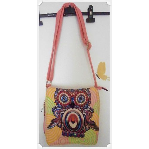 Sac à main en bandoulière motif hibou-Chouette