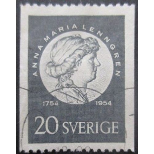 Suede N°387 Anna Maria Lenngren Oblitéré