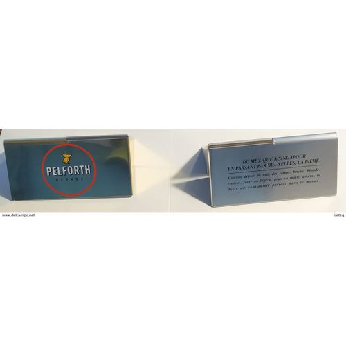 Lot De 2 Porte Cartes Ou Menus "Pelforth Et Bières Du Monde"