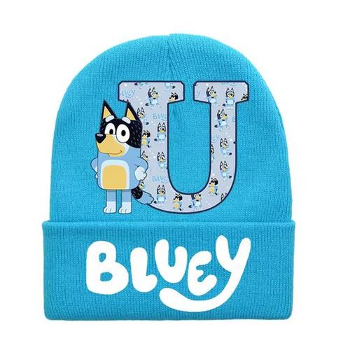 Bonnet Bluey Bingo Pour Enfants. Taille Unique - Lettre U